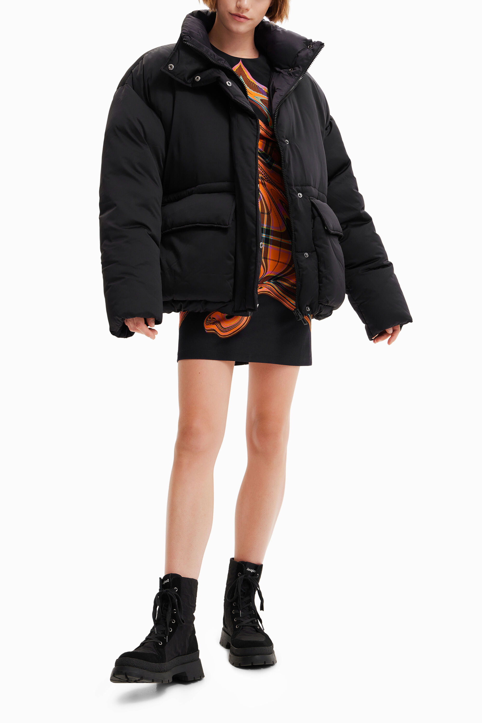 Jaqueta acolchoada oversized María Escoté