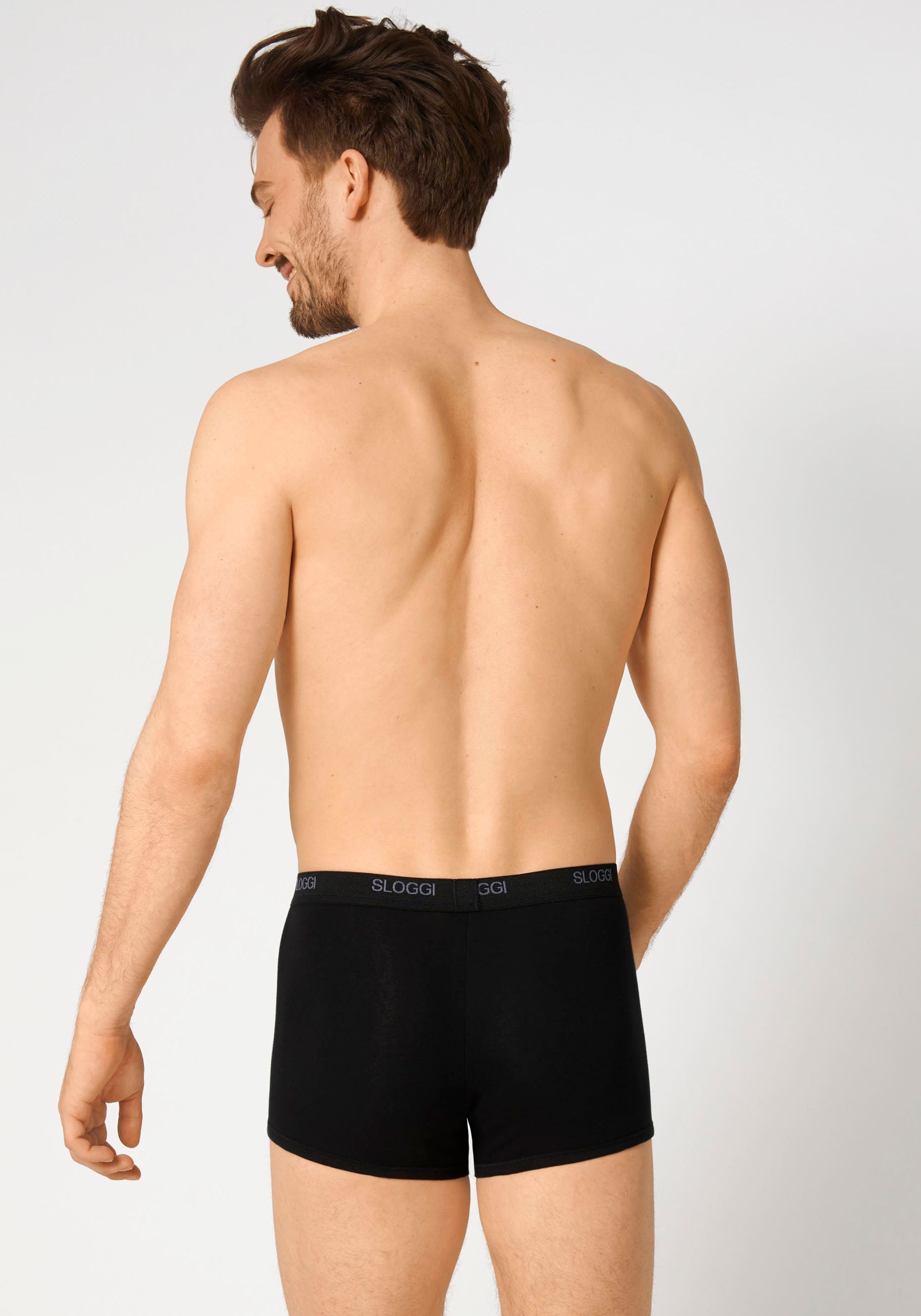 sloggi Boxershorts »Men Basic«, Single Jersey, Baumwollmischung, ohne Eingriff