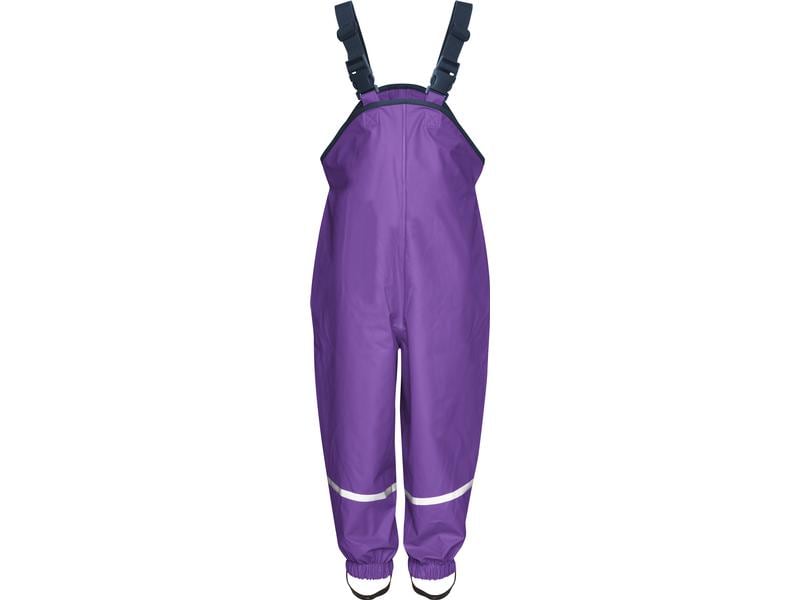Playshoes Regenlatzhose Lila Gr. 128 Praktische Regenhose mit breiten elastischen Hosenträgern