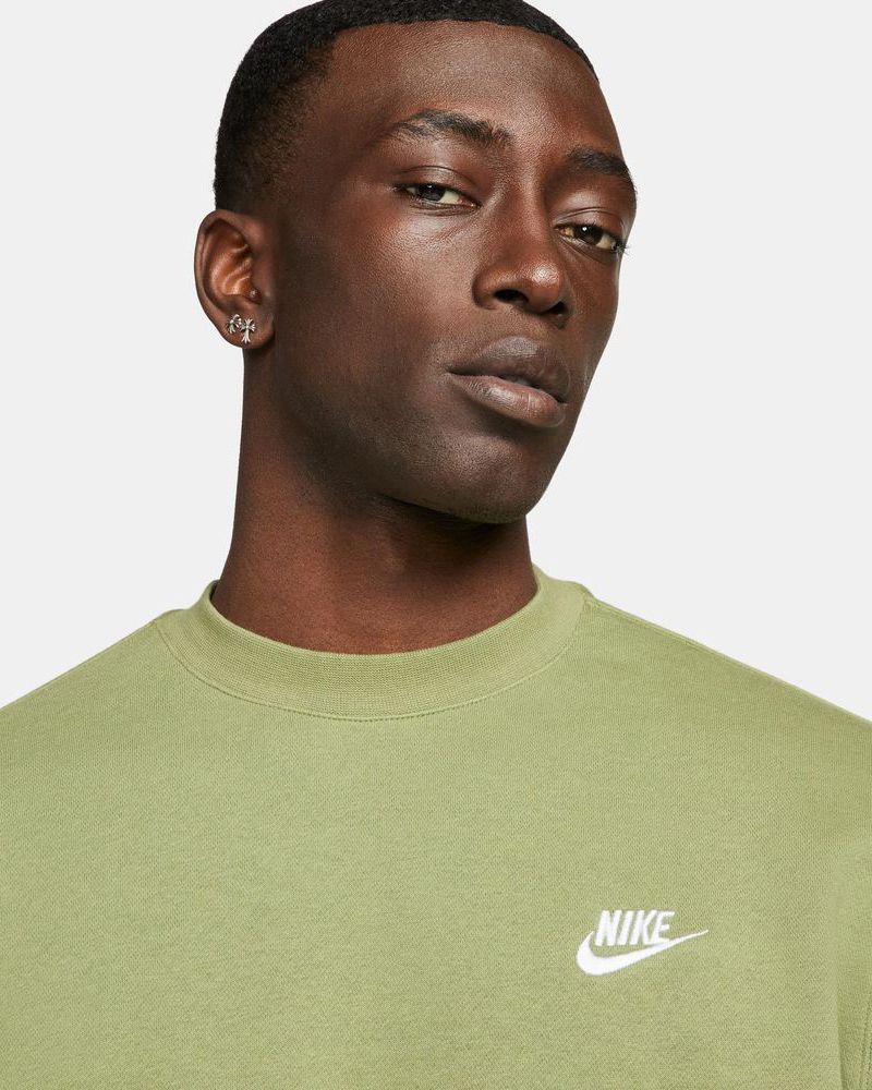 Sweat-shirt Nike Sportswear Club Fleece Vert pour homme