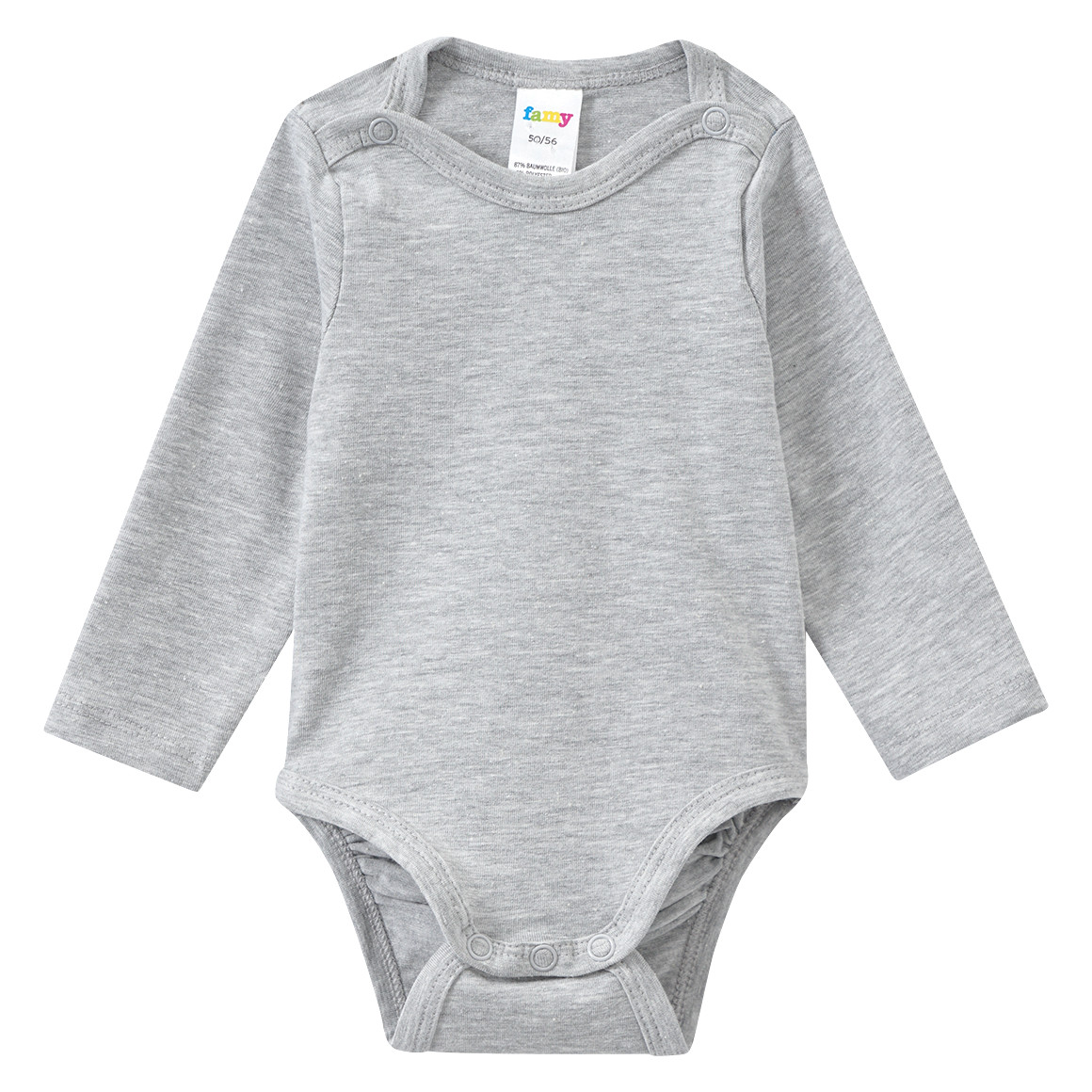 Famy 5 Baby Bodys mit Bio-Baumwolle blau / dunkelblau / weiss