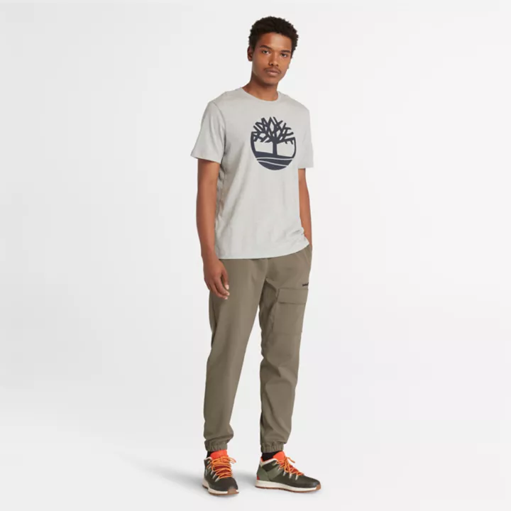 T-shirt Kennebec River Tree à logo pour homme en gris