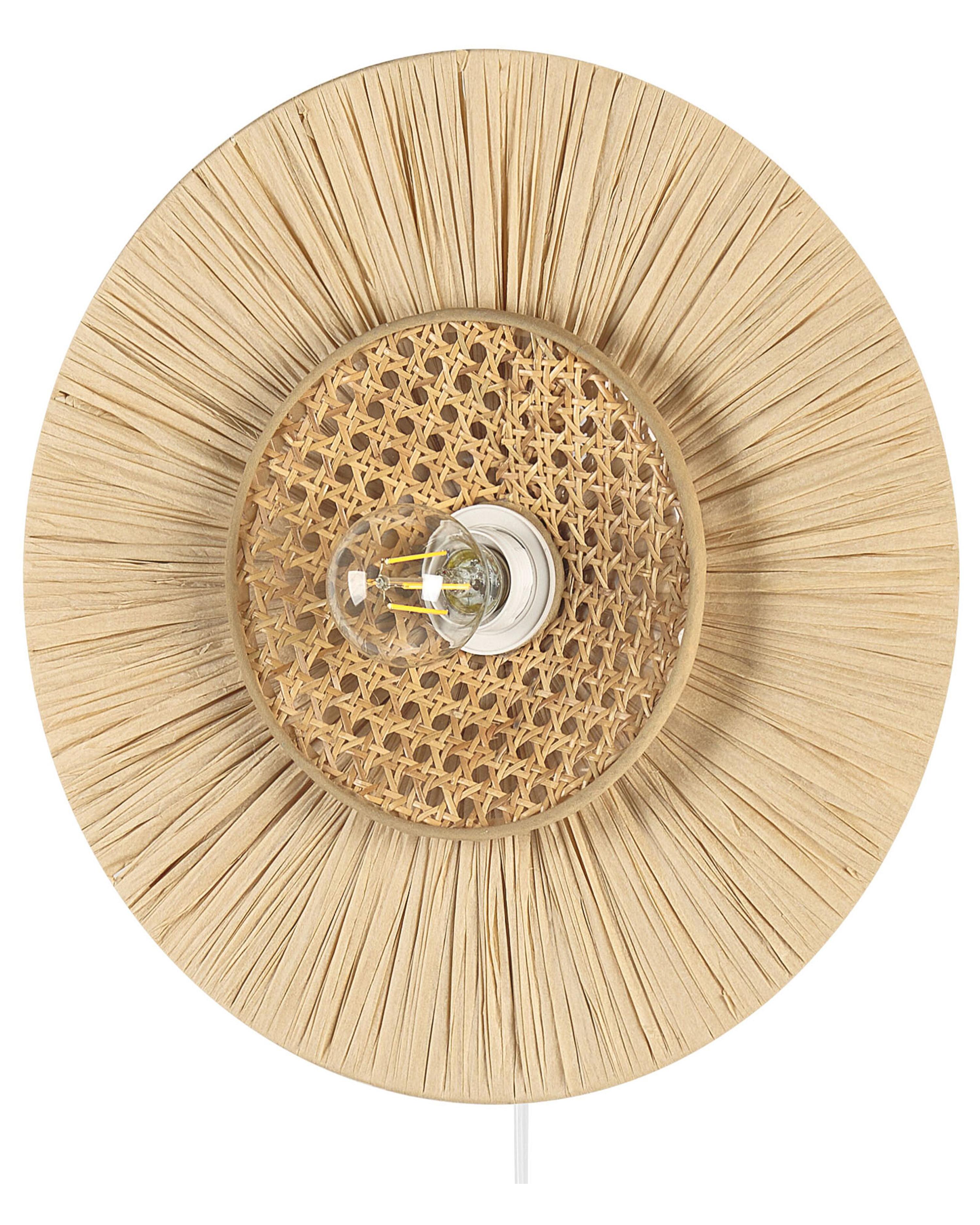 Wandlamp YAAPI Papier Natuurlijk