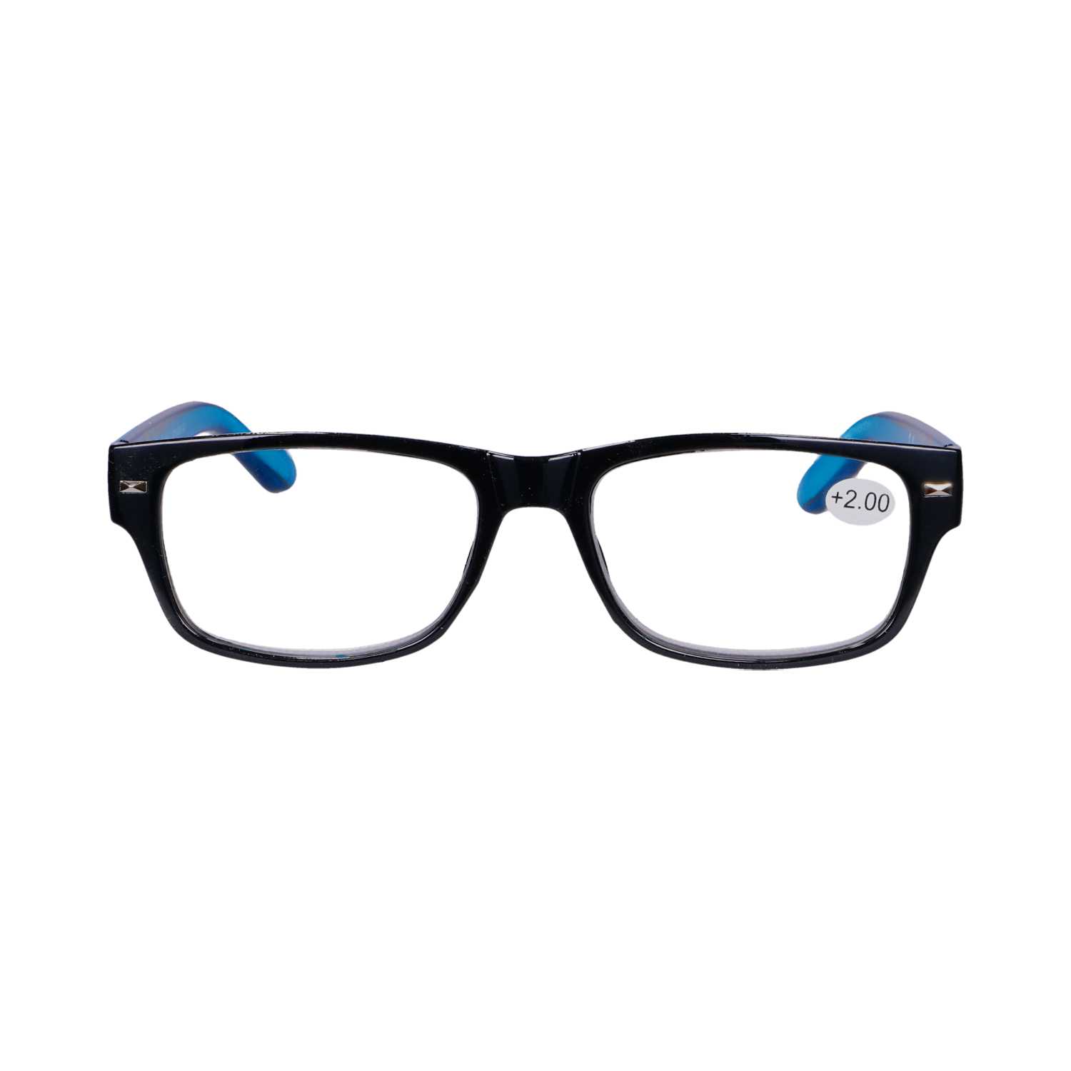 Star Optic Lesehilfe MD2 aus Kunststoff +2,0 Dioptrien schwarz/blau