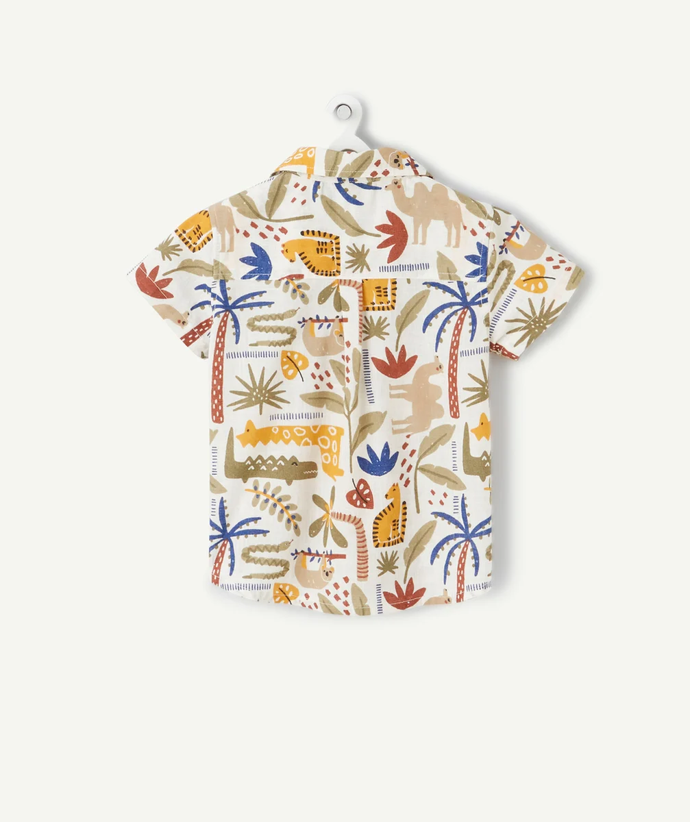 CHEMISE BÉBÉ GARÇON EN COTON THÈME JUGNLE