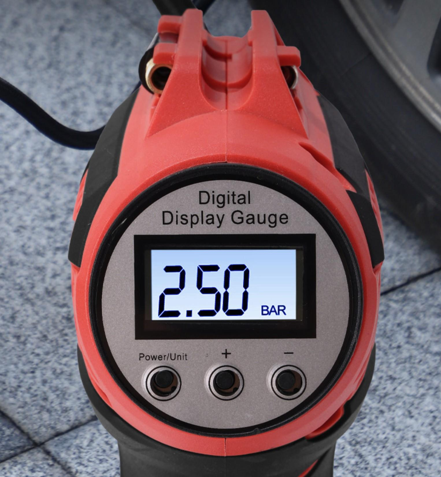 (150PSI) 20V Wiederaufladbare Autoreifen Luftpumpe (11A / 2500mAh) Kabelloser Mini Kompressor Vollautomatisch mit Koffer