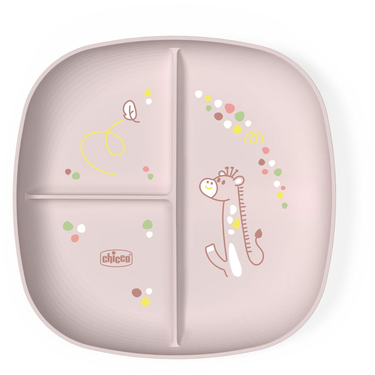 ChiccoChicco   Teller mit Unterteilungen rosa