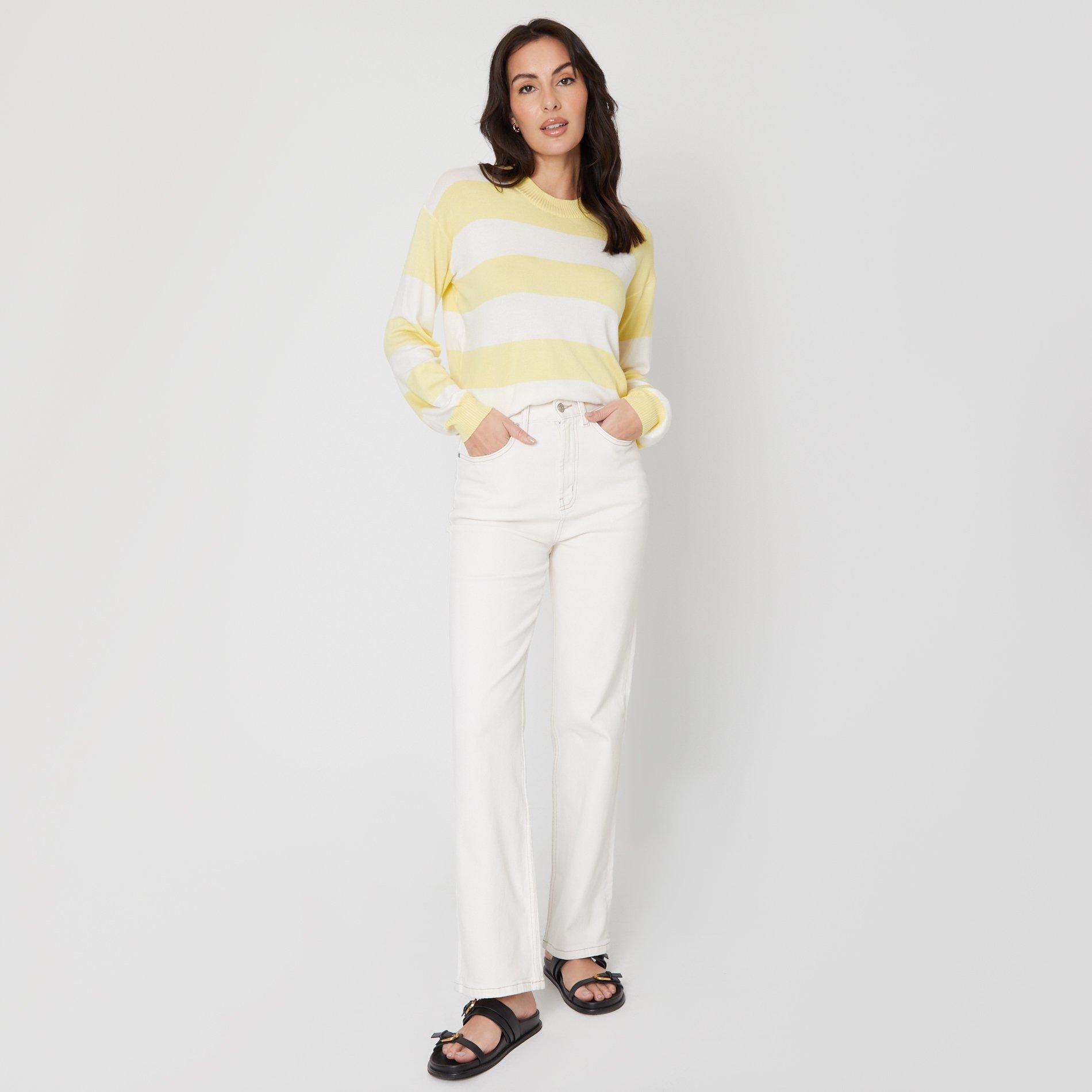 Be You Ladies Stripe Jumper