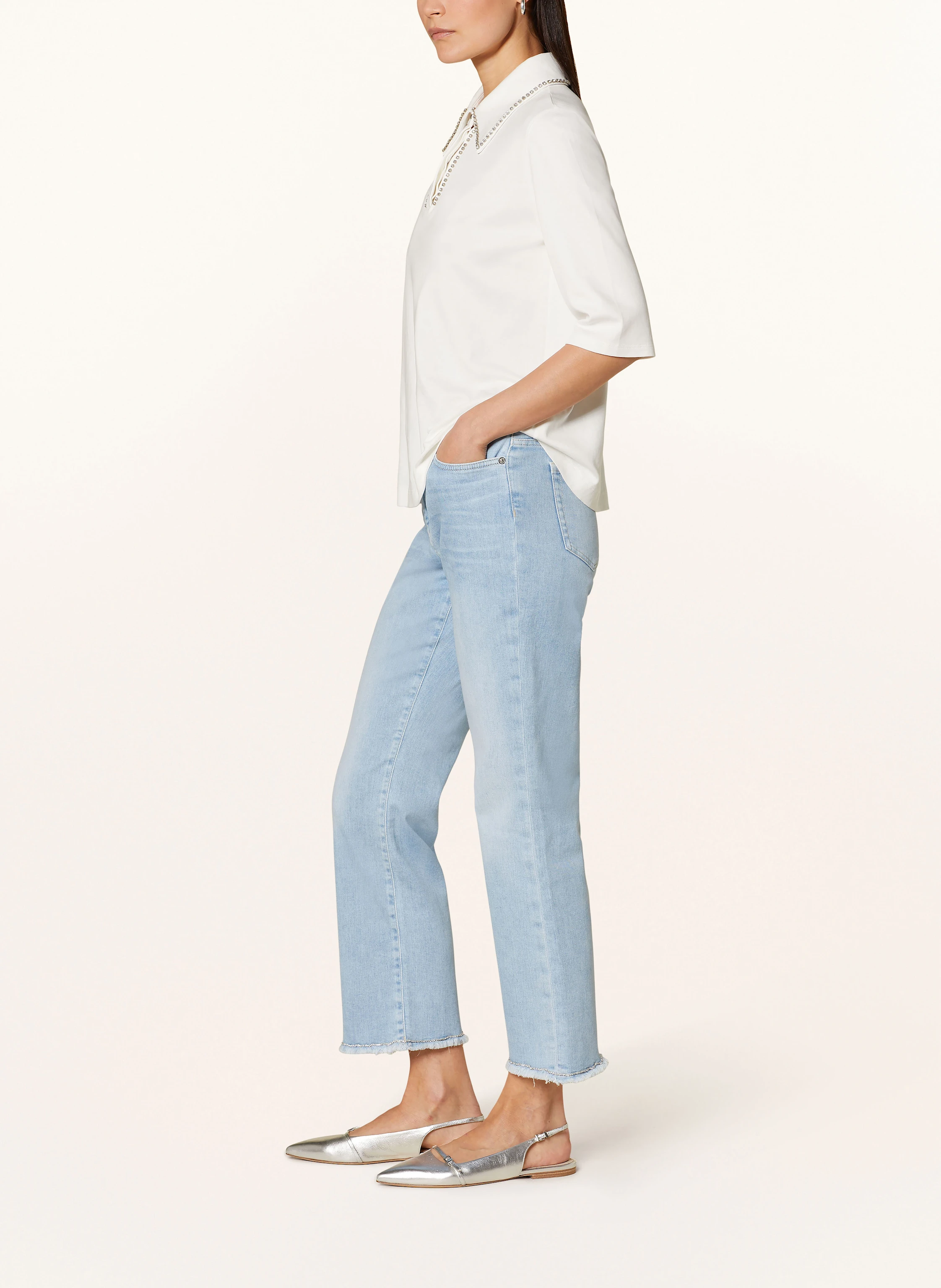 MARC CAIN 7/8-Jeans FORLI mit Schmucksteinen