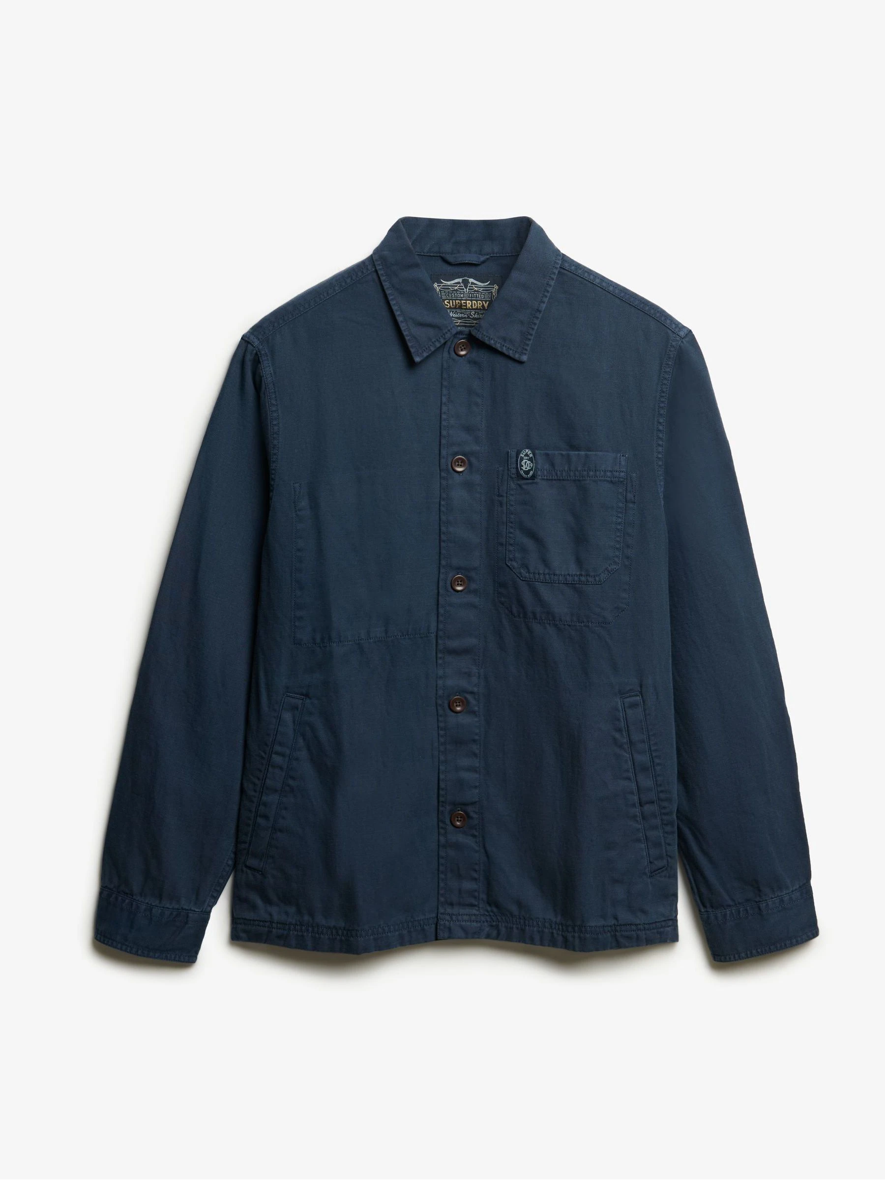 Superdry The Merchant Store Linen Blend Overshirt