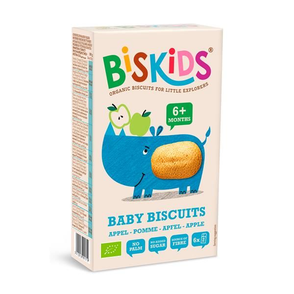 Biscoitos De Trigo Integral Com Maçã Bio  6M
