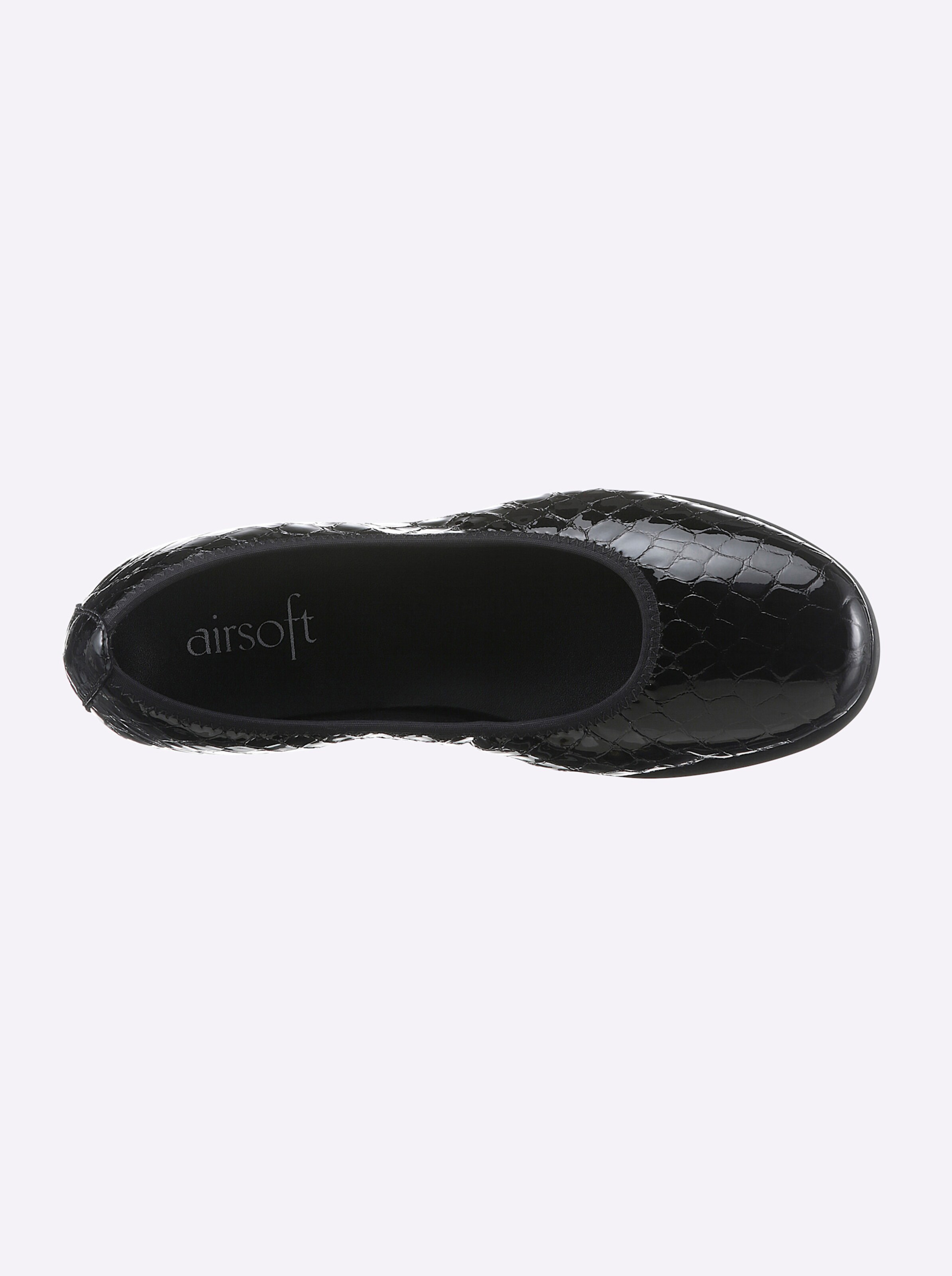 airsoft comfort+ Ballerina in schwarz