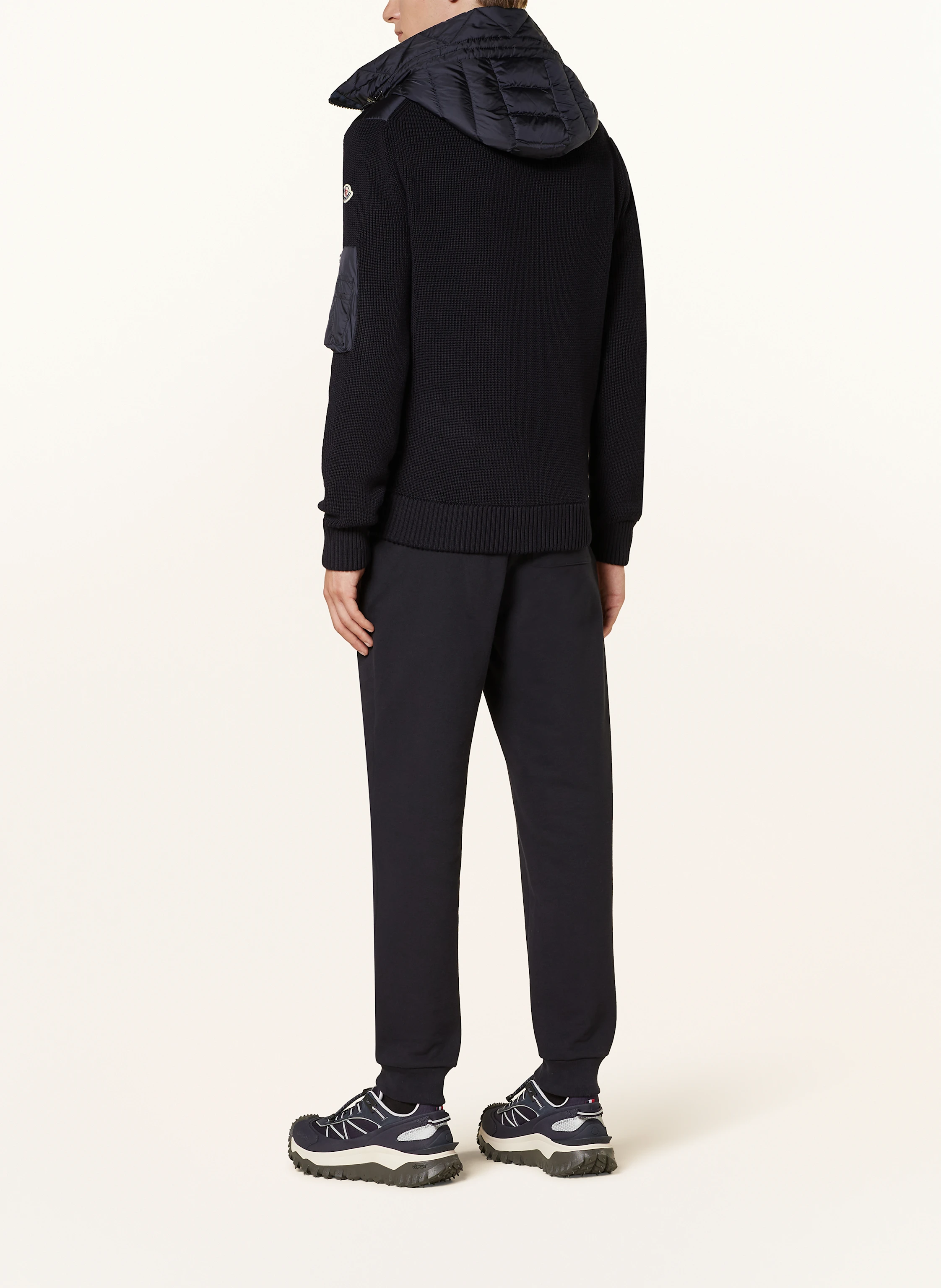 MONCLER Daunenjacke im Materialmix