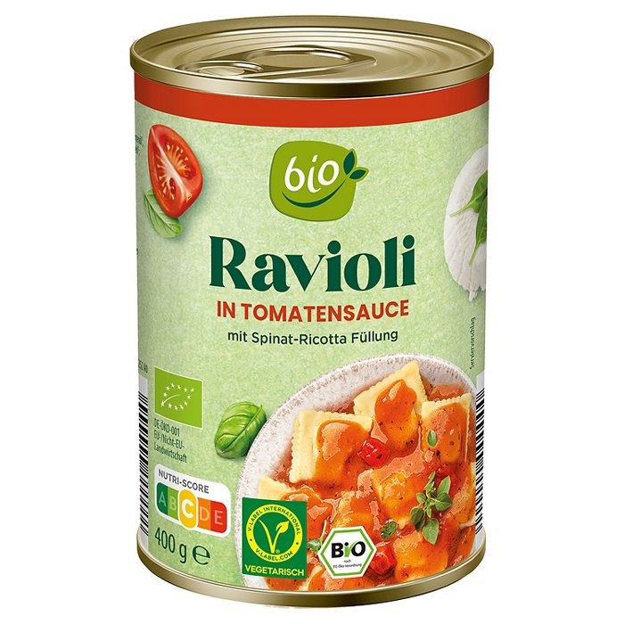 BIO Bio-Ravioli 400 g, Tomate
