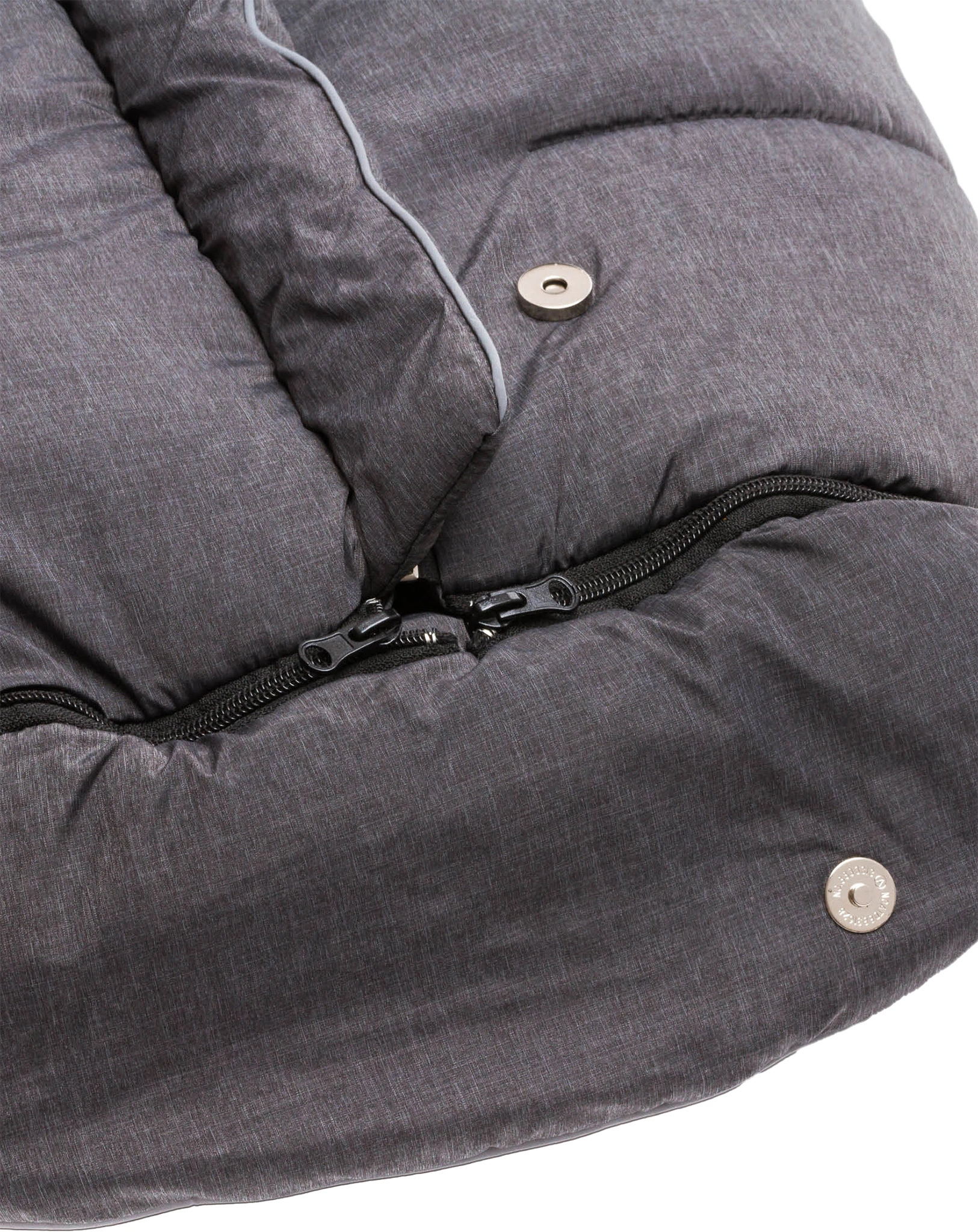 Winterfußsack K2 SOFT in dunkelgrau melange