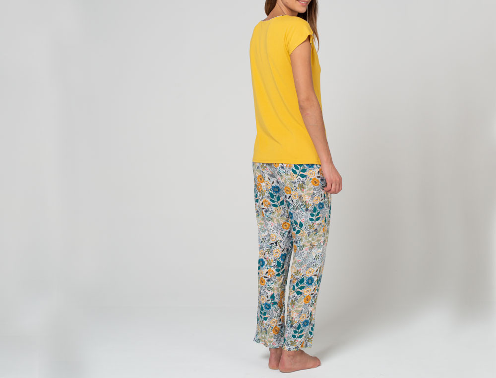 Pyjama femme-Fleurs de Tiaré