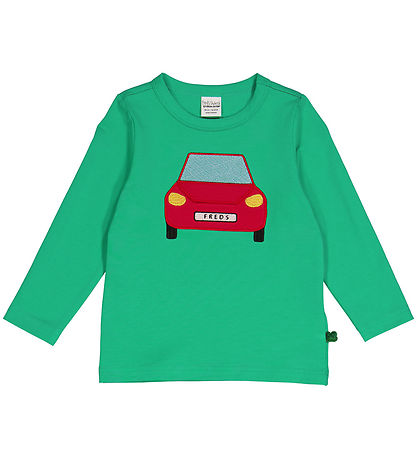 Freds WoRød Bluse - Hello Car - Grass