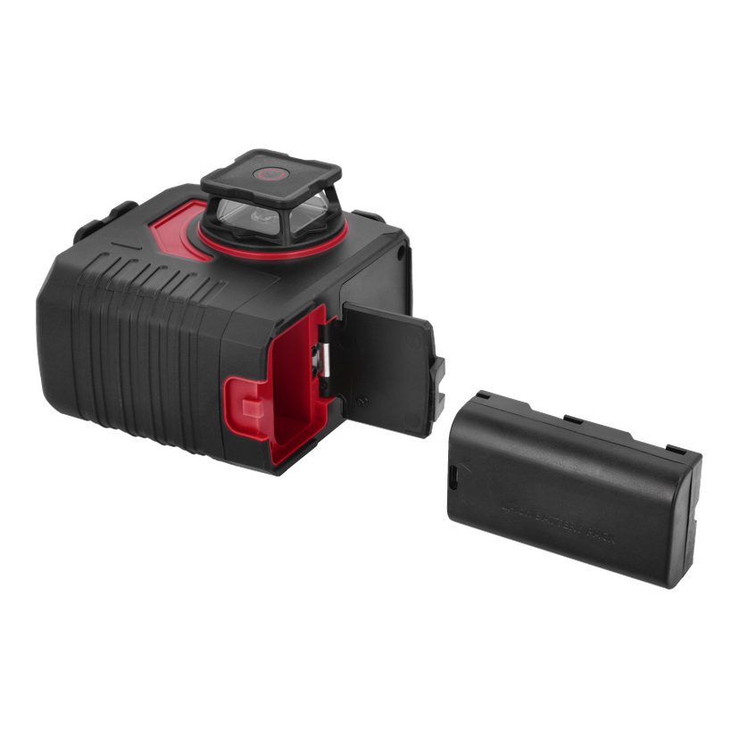 Oppladbar grønn krysslaser 3x360°