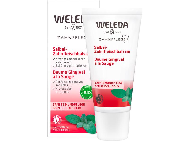 WELEDA Zahnfleischbalsam Salbei 30 ml Natürliche Zahnpasta kräftigt empfindliches Zahnfleisch
