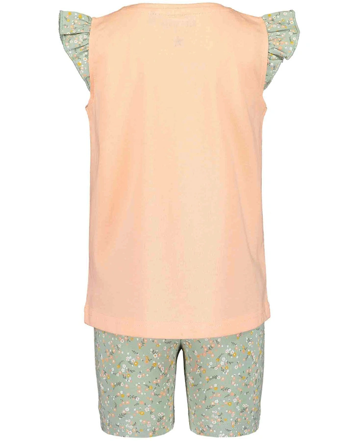 T-Shirt SECRET GARDEN 2-teilig in apricot