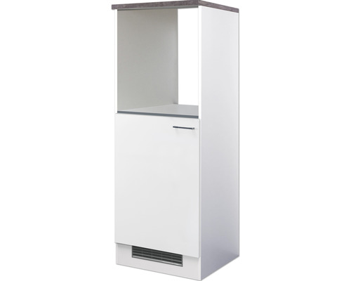 Flex Well oven-/koelkastbehuizing voor 88cm inbouwkoelkast Lucca, BxDxH 60 x 60 x 169 cm, mat wit, gedemonteerd, scharnier omkeerbaar (links of rechts te monteren)