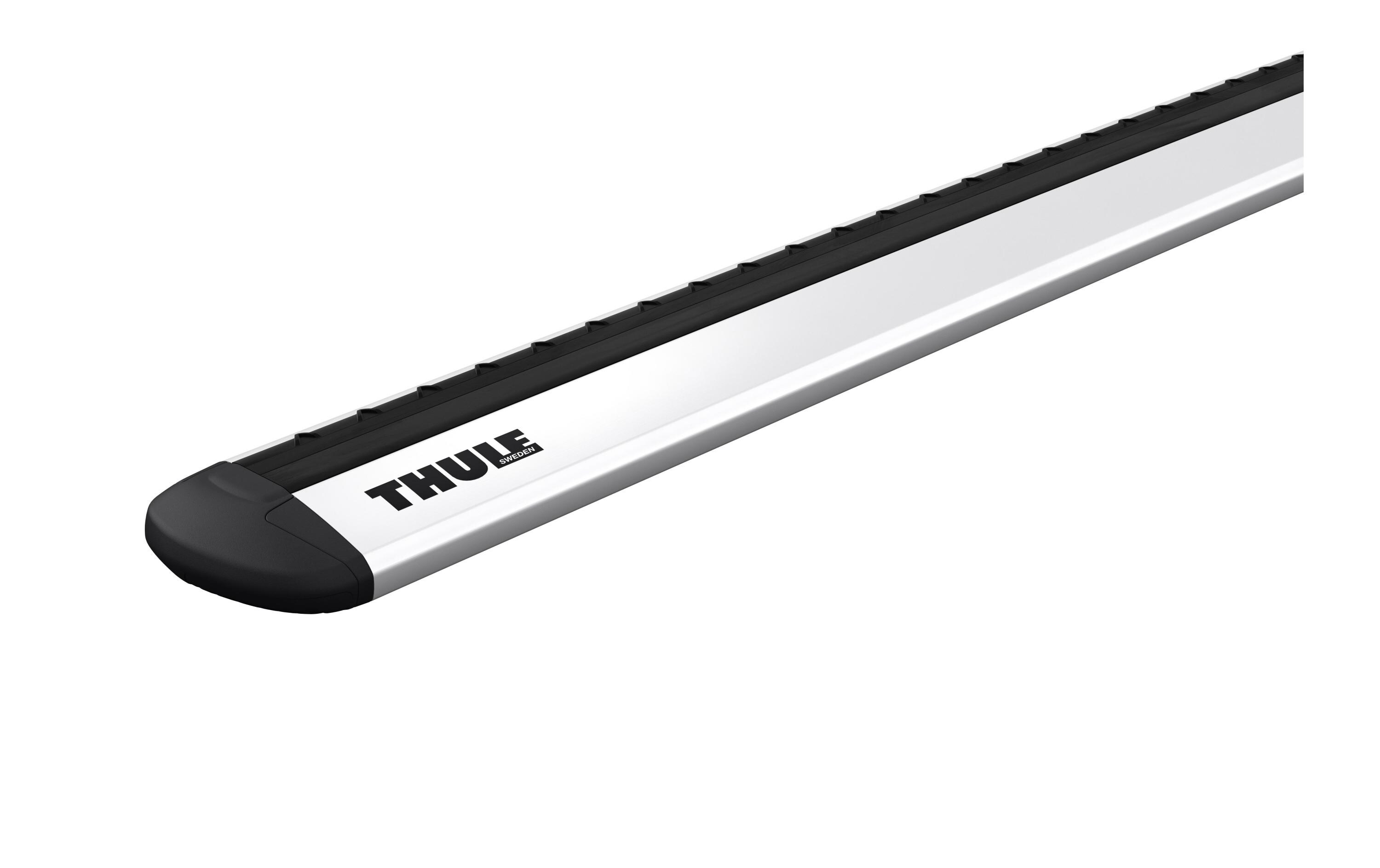 Lastenträger WingBar Evo 118 cm, Silber, 2 Stk.<br>Aerodynamische Laststrebe