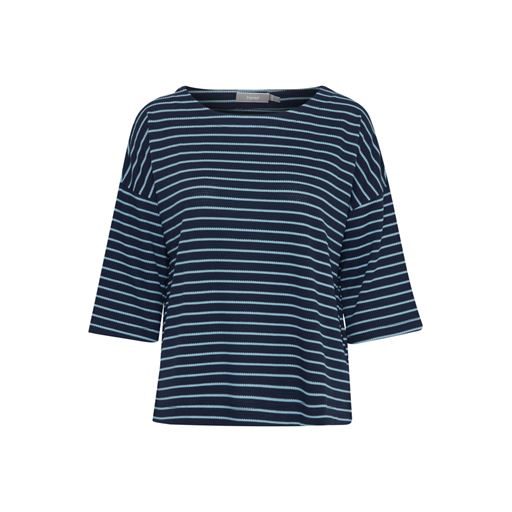 Fransa Stribet T-shirt, Navy Blazer Mix, S