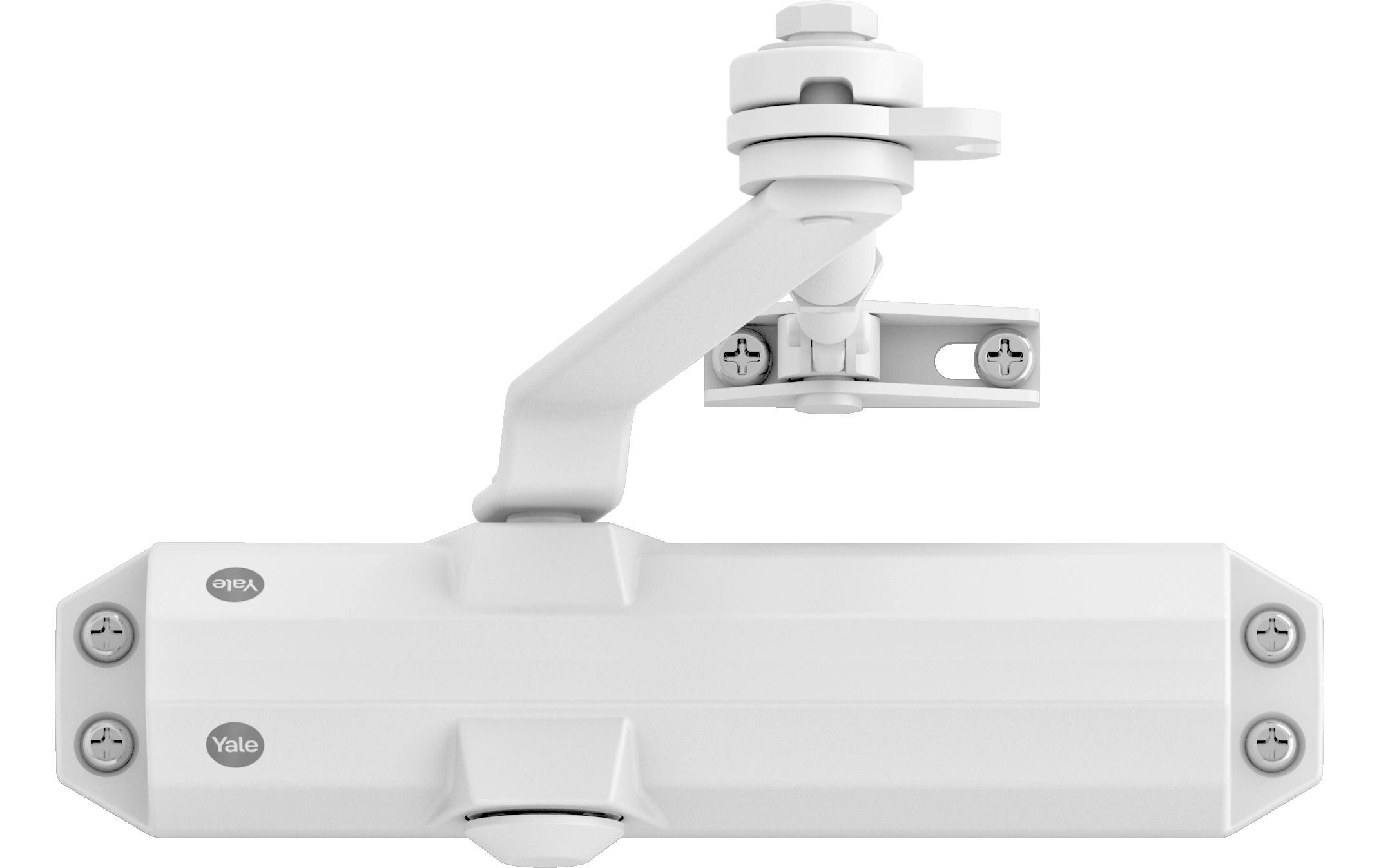 Türschliesser mit Feststellarm, Serie 4500 WeissFeststell-Türschliesser