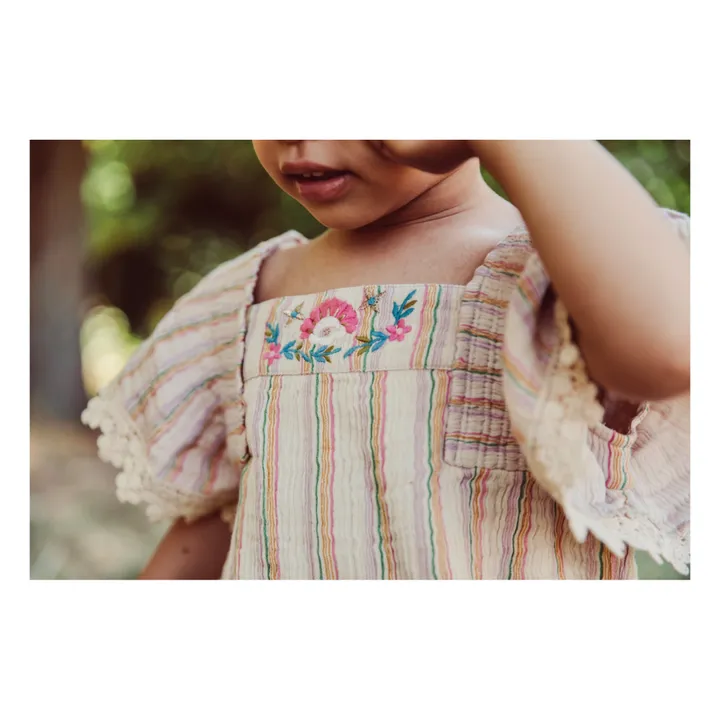 Louise Misha Combinaison Irene Rayée | Beige