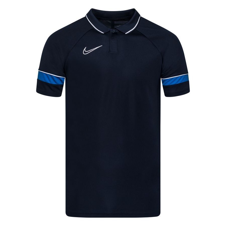 Nike Polo Dri-FIT Academy 21 - Bleu Foncé/Bleu/Blanc