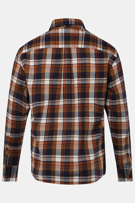 Men+ Karo-Flanellhemd, Langarm, Kentkragen, Modern Fit, bis 8 XL