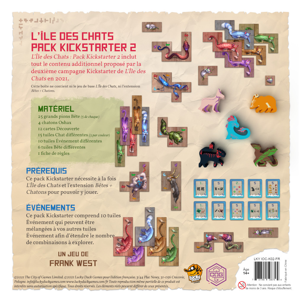L'île des Chats - Pack Kickstarter n°2