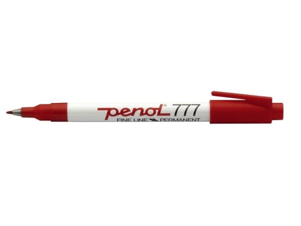 Marker Penol 777 rød (stk.)