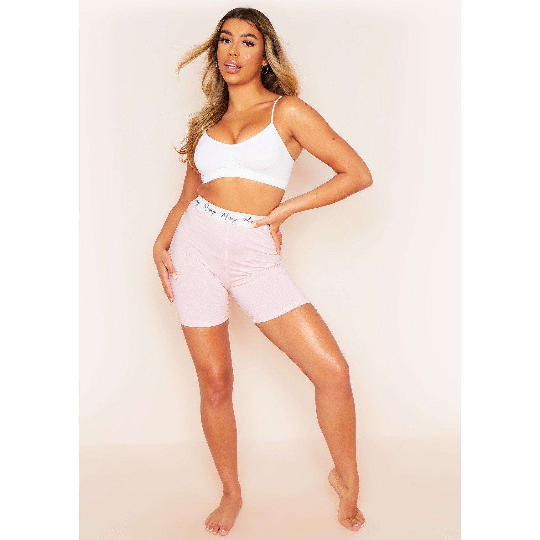 Missy Empire High Waisted Jersey Cycle Short