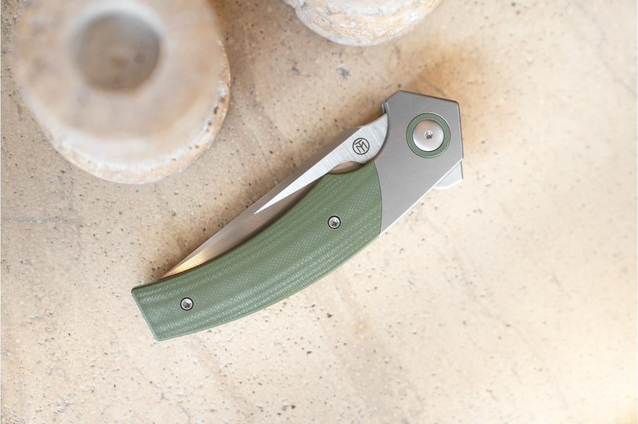 Grailer 4 OD Green G10 zakmes, Michel Timmermans design