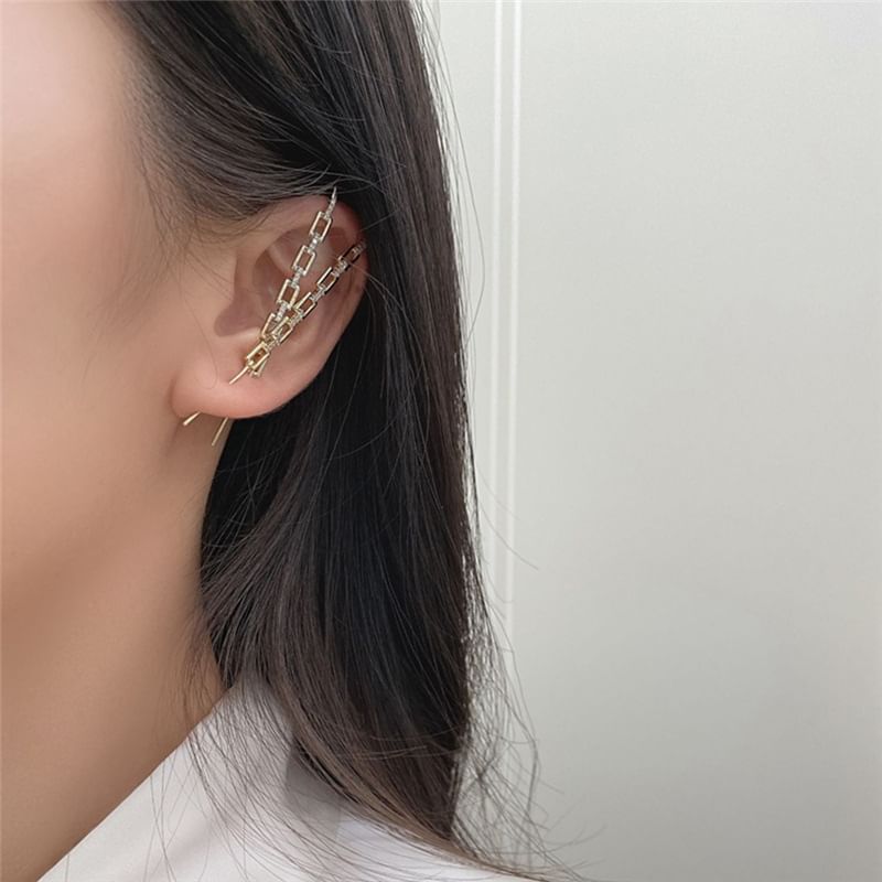 Jamfune - Oormanchet met strass-legering (verschillende ontwerpen)