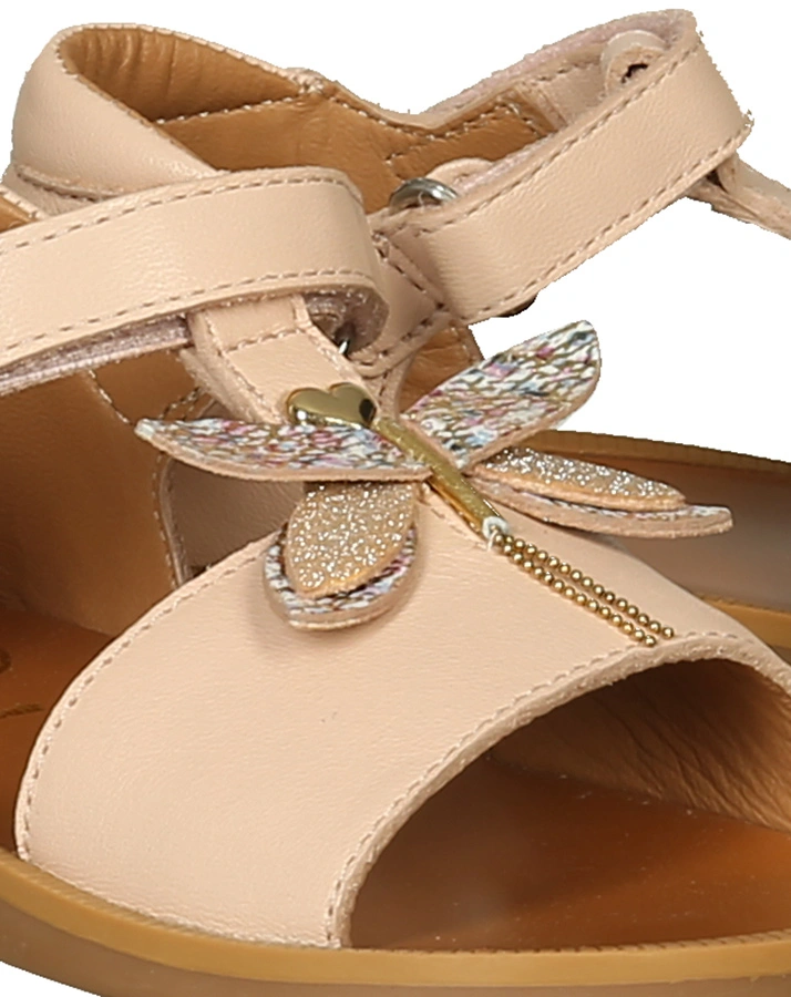 Leder-Sandalen POPPY – BELLA in nude