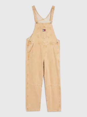 Jardineiras Aiden Baggy em Denim Reciclado Revestido