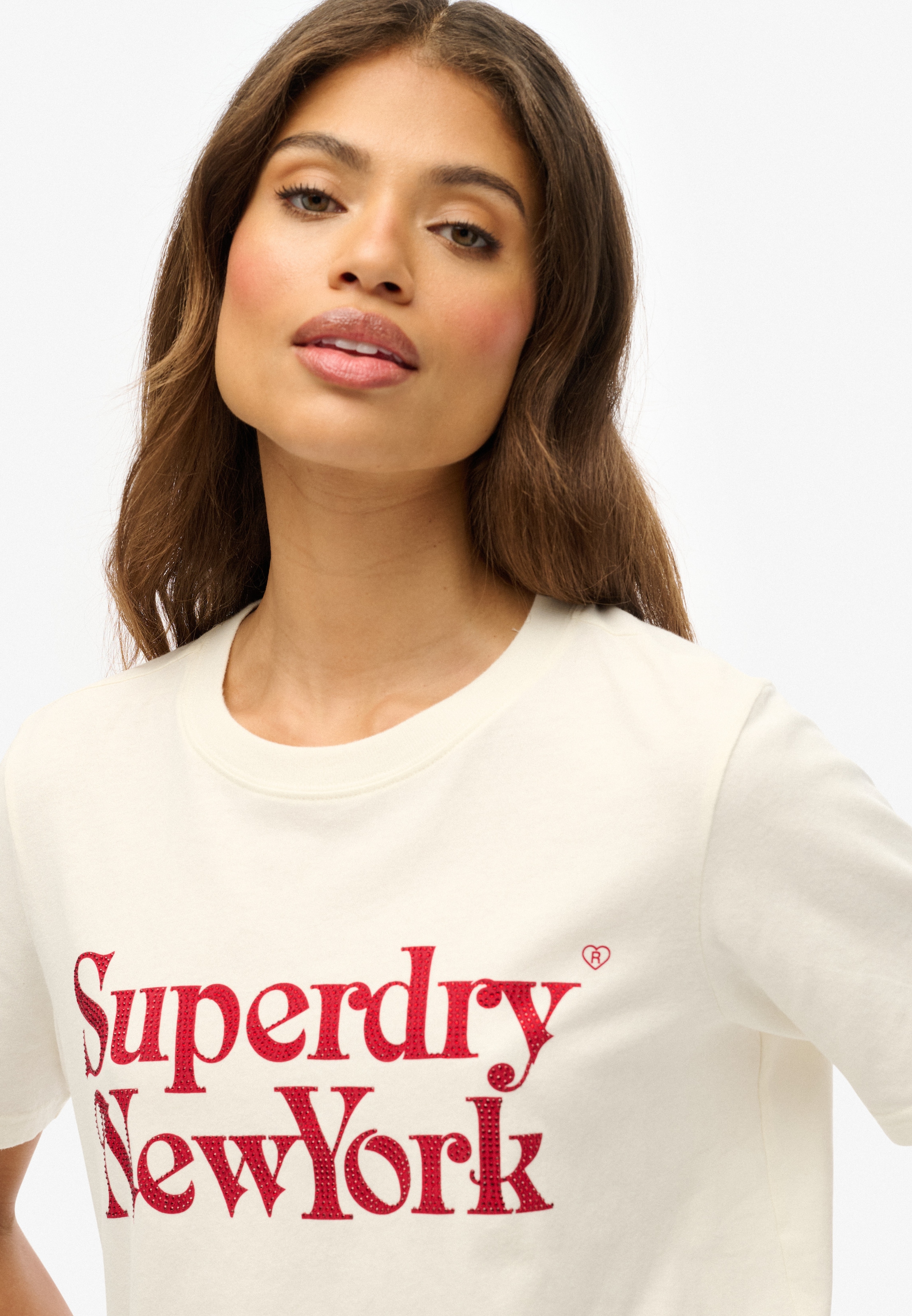 Superdry Print-Shirt »BRAND MARK RELAXED TEE«