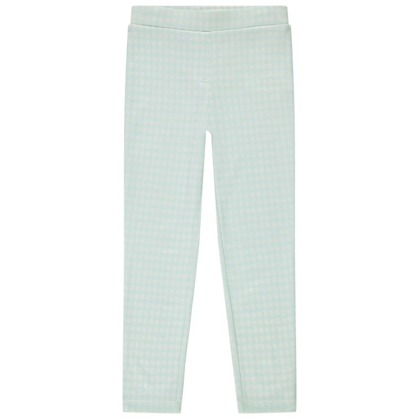 Jegging en milano motif vichy pour fille - Bleu