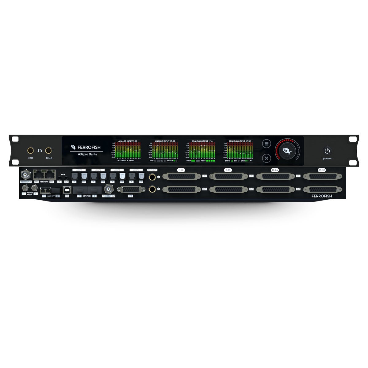 Ferrofish A32pro Dante 32 x 32 AD/DA MADI ADAT Dante Converter