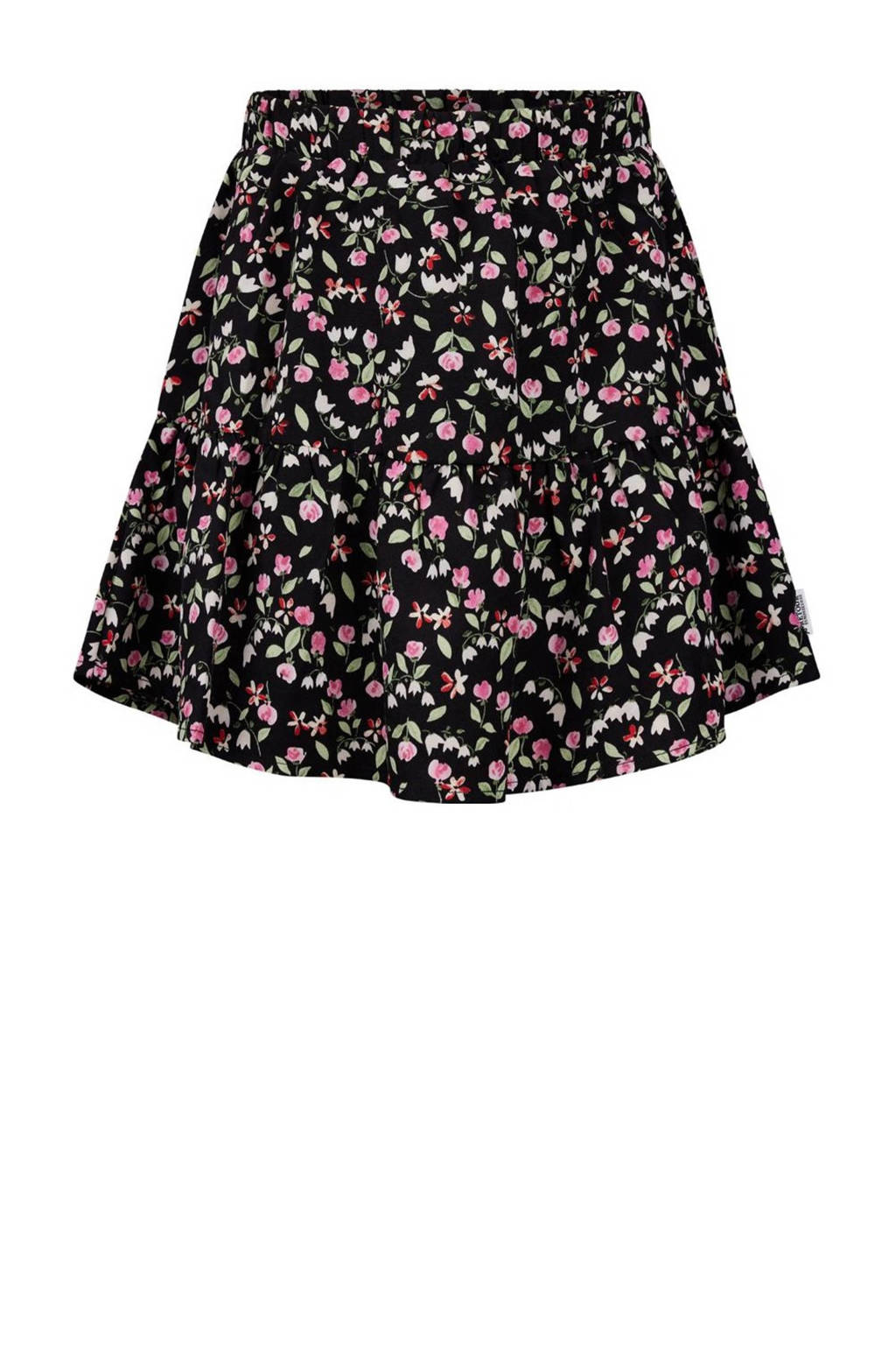 Retour Jeans gebloemde skort Gitta zwart/roze