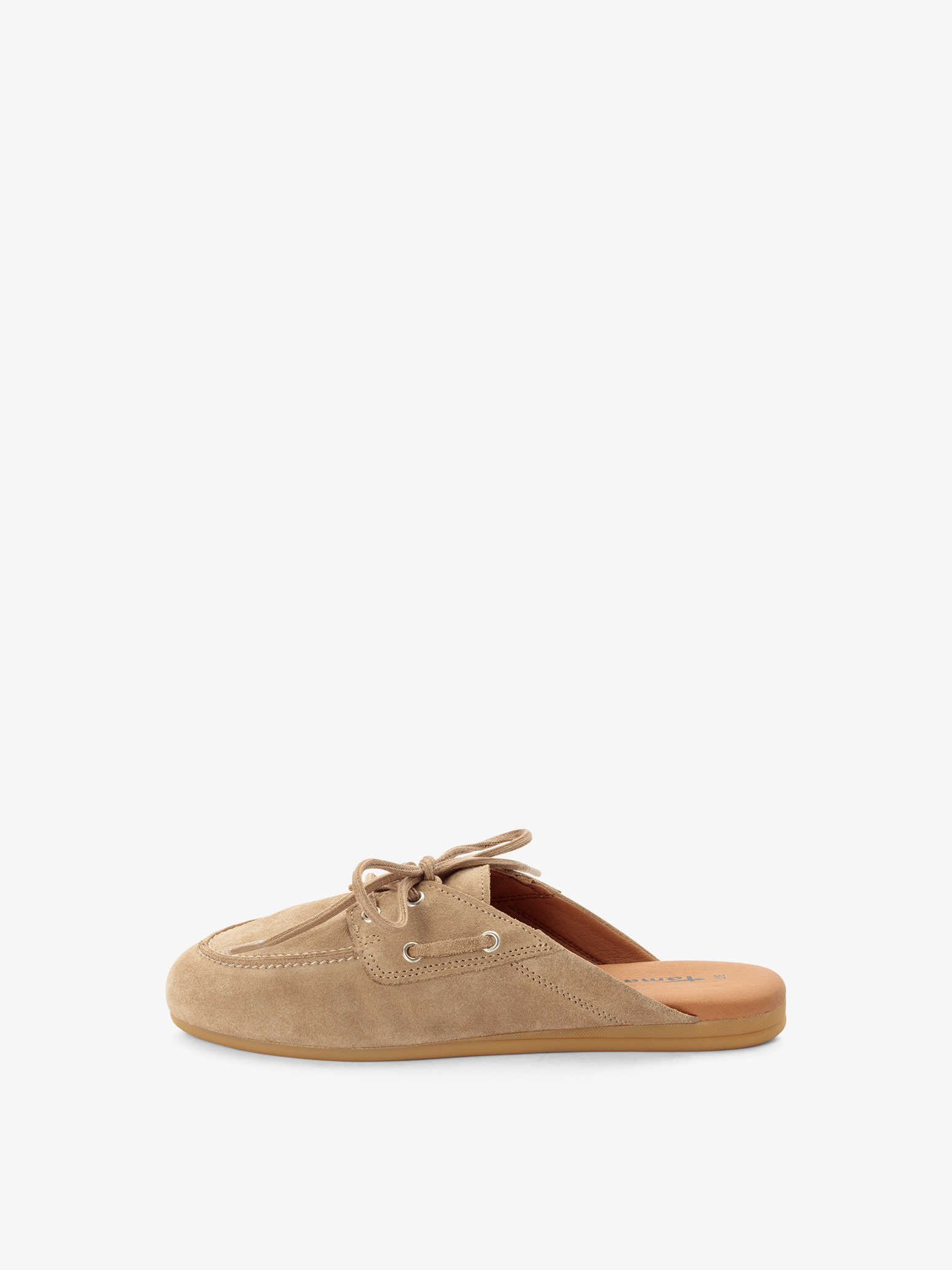 Leren Slipper - beige
