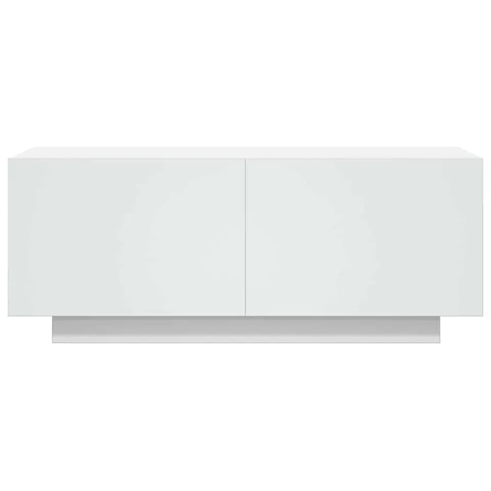 vidaXL - Tv-kast - Wit - Bewerkt hout