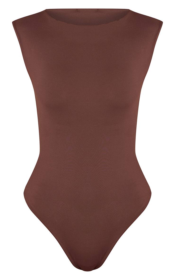 Chocolat Body En Jersey Sculpté Avec Détail Dos