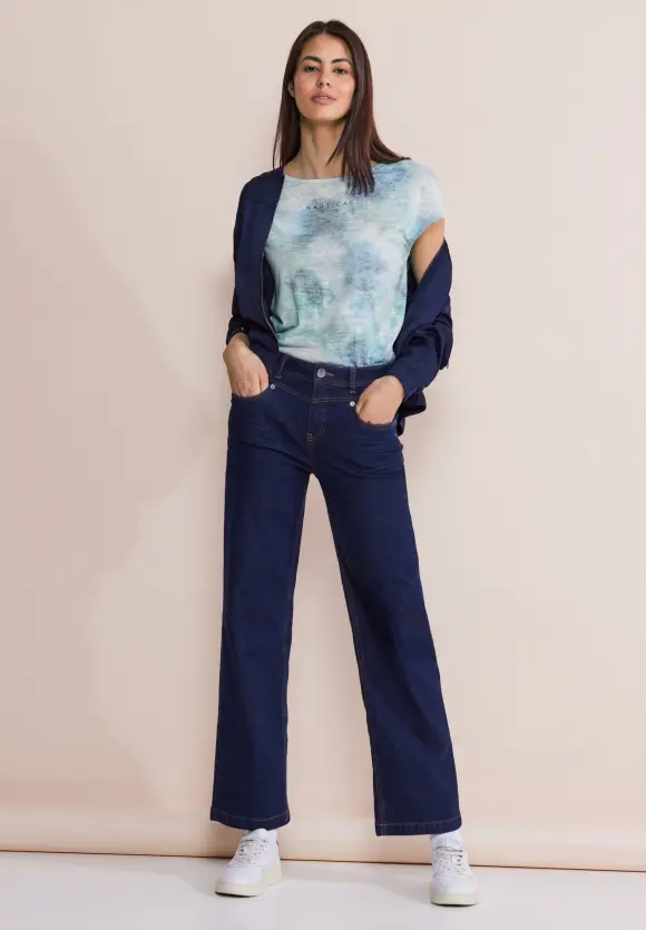 Batik Print T-Shirt - intense royal blue