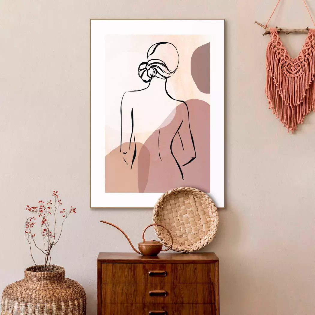 Wandbild 50 x 70 cm Frau