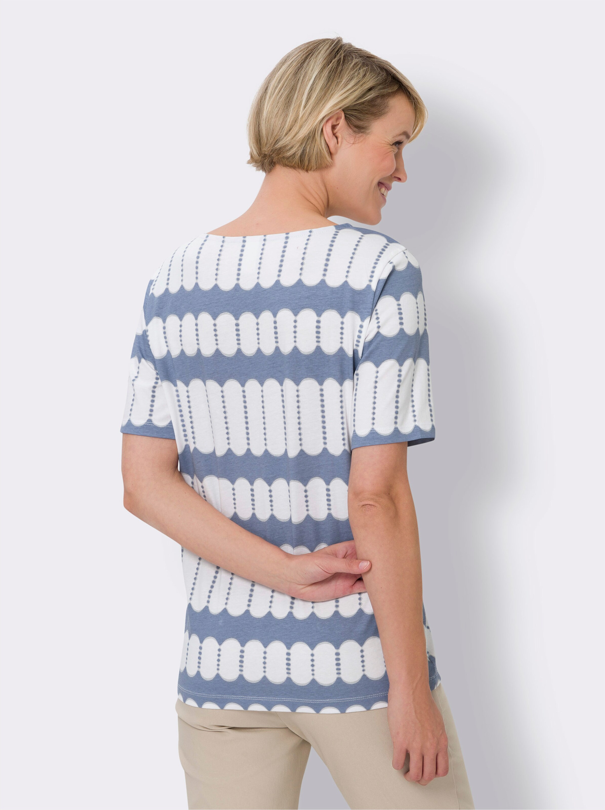 Kurzarmshirt aus reiner Baumwolle