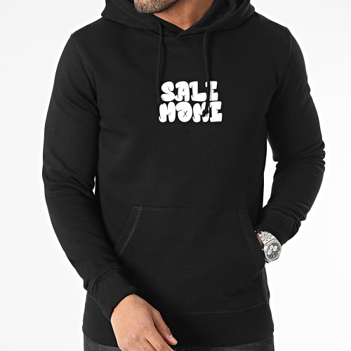 Sweat Capuche Lapin Graffiti Noir