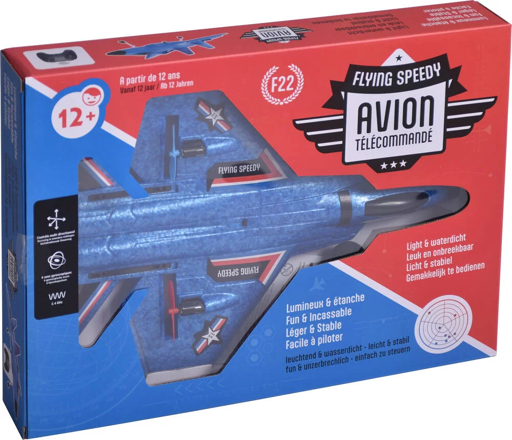 AVION RADIOCOMMANDE FLYING SPEEDY BLEU